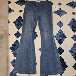 Free People Flare blue jeans